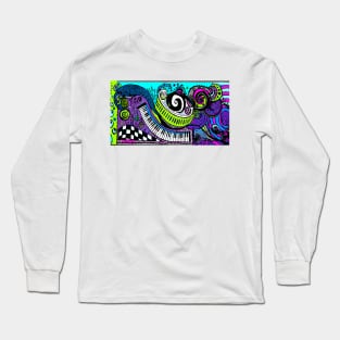 Psychedelic Art -Trippy Hippie Neon Long Sleeve T-Shirt